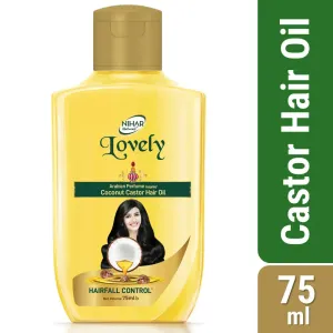 Nihar Lovely Coconut Castor Hair Oil 75ml